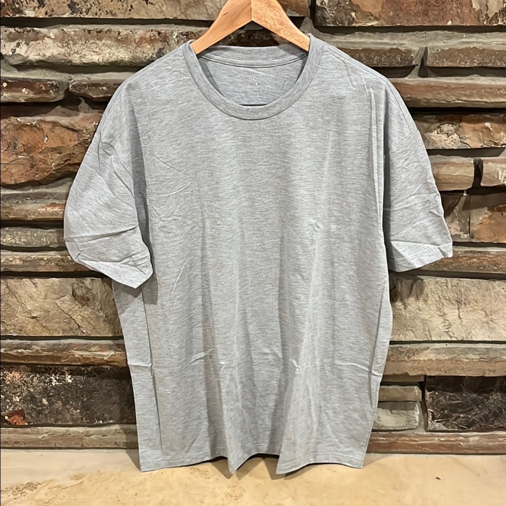 Built Different Heather Grey Short Sleeve Crewneck Tee Cotton Polyester